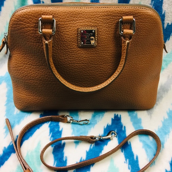 Dooney & Bourke | Cognac Satchel w/shoulder strap - Picture 2 of 8